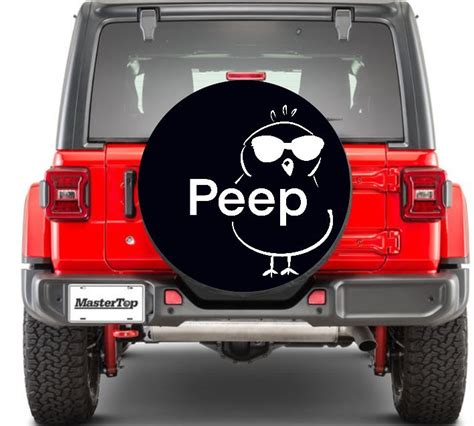 Custom Jeep Spare Tire Cover Peep Jeep Spare Tire Covers Spare