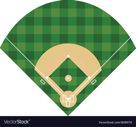 Download Baseball field Royalty Free Vector Image - VectorStock