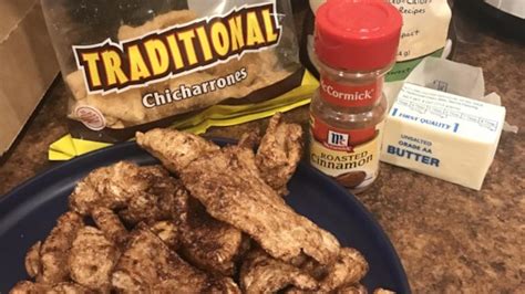 Maybe the real question you need to be asking is so, place the pork rind on a large plate and put it in the microwave for a few minutes. Cinnamon and Sugar Pork Rinds Recipe - Allrecipes.com