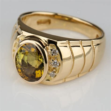 Rare Certified Fancy Tourmaline Mens Ring For Sale At 1stdibs