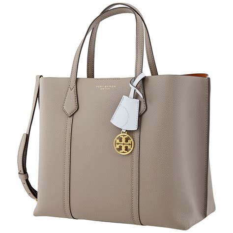 Tory Burch Ladies Perry Medium Triple Compartment Tote In Grey 59527