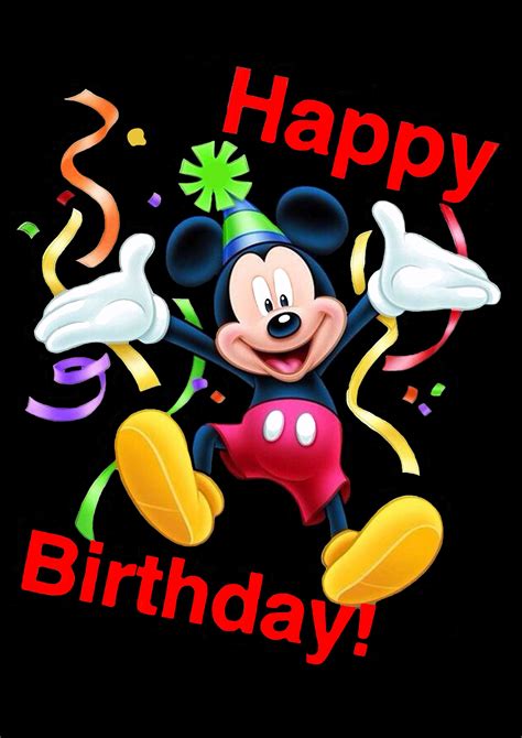 Happy Sunday Mickey Mouse - Happy Birthday | Mickey mouse, Mickey