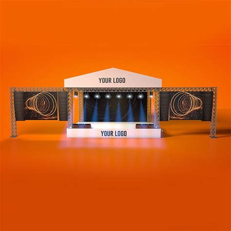Outdoor Concert Stage By Mysticat Fast Render Outdoor Concert Stage Low