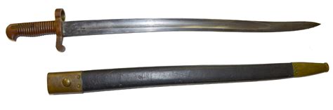 Saber Bayonet For Plymouth Navy Rifle With Scabbard — Horse Soldier