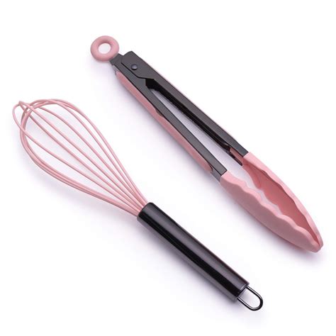 Country Kitchen 10 Whisk And Tong Kitchenware Set For Nonstick