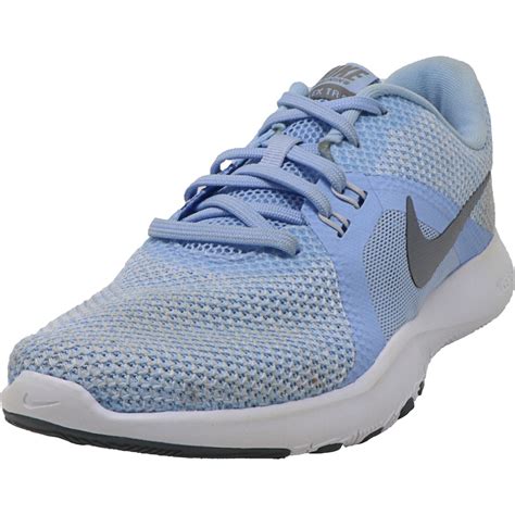 Nike Nike Womens Flex Trainer 8 Royal Tint Metallic Grey Ankle