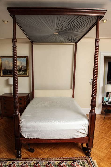 A George Iv Mahogany Four Poster Bed At 1stdibs