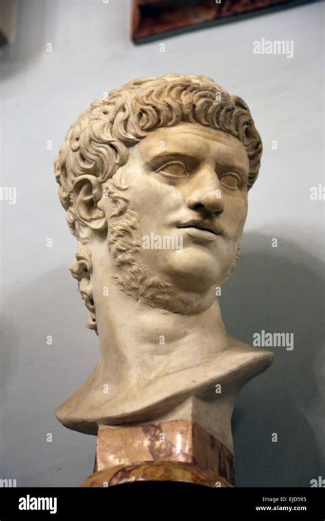 Bust Of Roman Emperor Nero37 68 Ad At The Capitoline Museums Rome