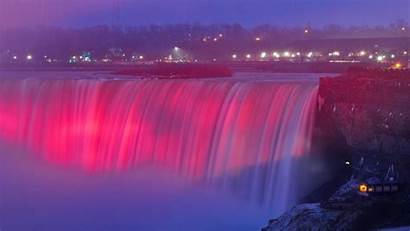Niagara Waterfalls Falls Frozen Night Winter Desktop