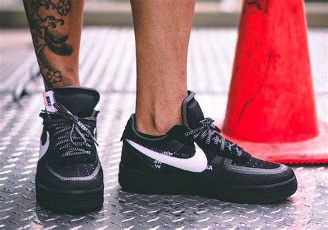 Off White Nike Air Force 1 Low Black Ao4606 001 Sneakerfiles