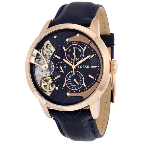 Get yourself a stylish fossil watch from the latest collection of browns, stainless steel and black leather watches that you can choose from. Fossil Townsman Multi-Function Navy Blue Dial Men's Watch ...