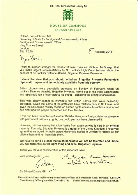 Include photos of the parking area if you have them, or other evidence that may support your claim. British MPs joins call for expulsion of Sri Lankan ...