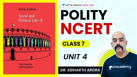 L4 Polity NCERT Class 7 Unit 4 Crack UPSC CSE IAS 2021 Dr Sidharth