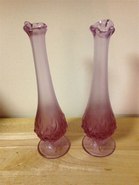 Reduced Fenton Set Of Two Bud Vases Dusty Rose With Lovely Etsy Bud Vases Dusty Rose Fenton