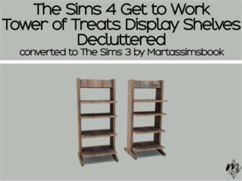 The Sims 4 Get To Work Tower Of Treats Display Shelves Decluttered
