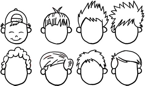 Simple Boy Hairstyle Drawing Hairstyle Guides