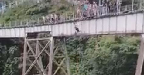 Horrifying Moment Woman Bungee Jumps To Her Death After