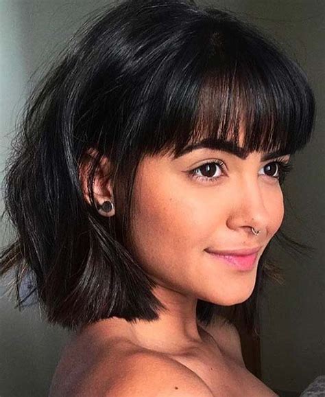 Cute Long Bob With Bangs Long Bob Hairstyles Tresses And Trends