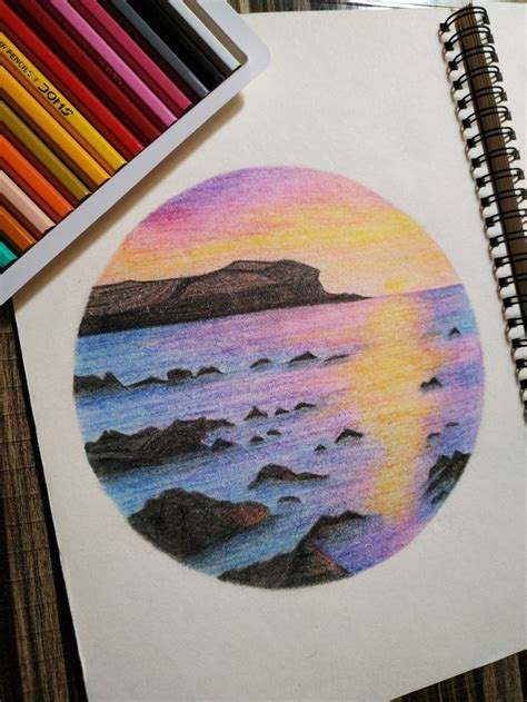Scenery 🌅 Coloredpencil Rgsart Color Pencil Sketch Pencil