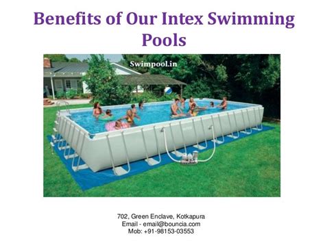 Benefits Of Our Intex Swimming Pools