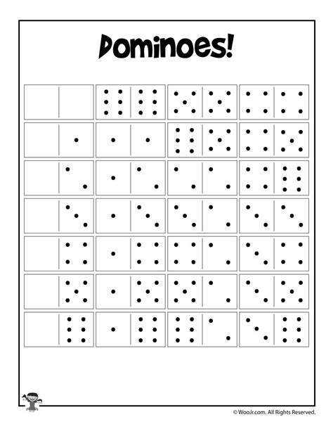 Printable Dominoes Game For Kids In The Playroom Animals Domino Game