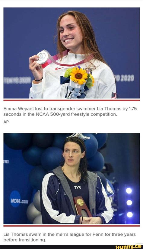 Emma Weyant Lost To Transgender Swimmer Lia Thomas By 175 Seconds In The Ncaa 500 Yard