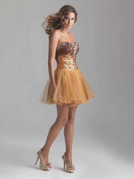 Gold Homecoming Dresses