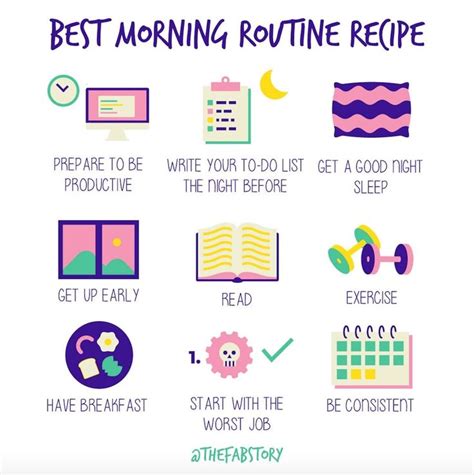 Best Morning Routine Recipe Fabulous Magazine Early Morning