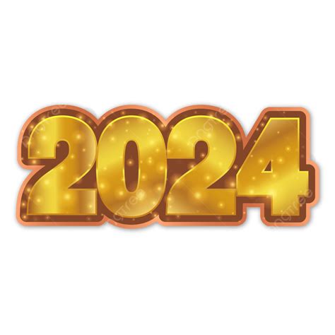 2024 年新年快樂 帶有豪華文字的金色 3d 數字 向量 2024 2024 金色 3d 數字 2024 年新年快樂金色 3d 數字
