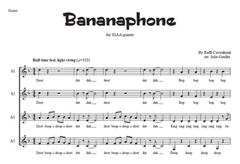 Bananaphone Pianomoms Sheet Music