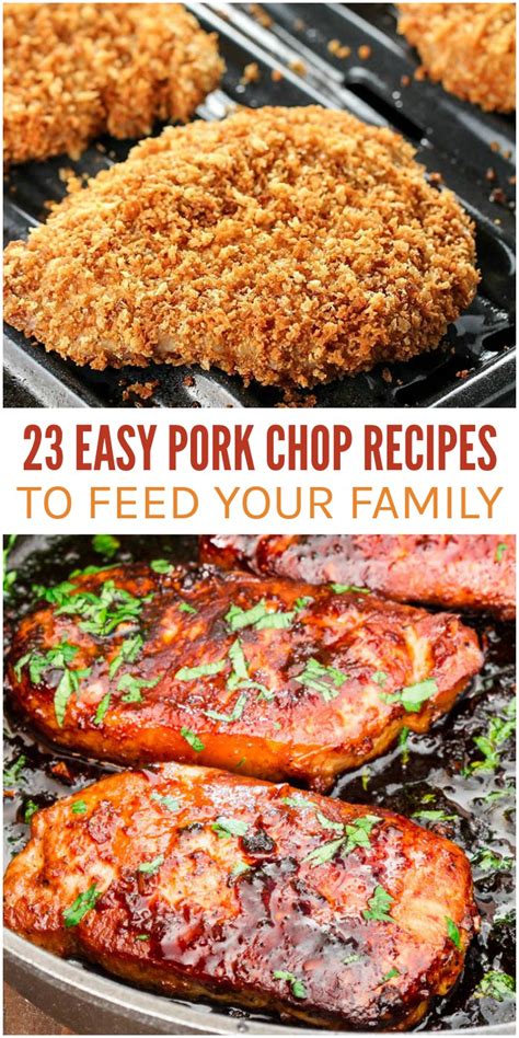 Here's a new family favorite! 23 Easy Pork Chop Recipes to Feed your Family