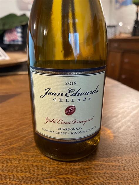 2018 Jean Edwards Cellars Chardonnay Gold Coast Vineyard Sonoma Coast