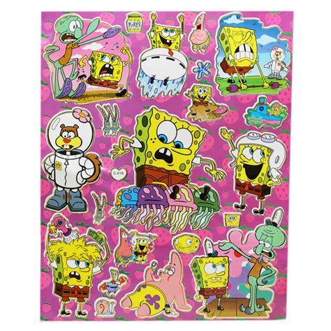 Spongebob Squarepants Wacky And Wild Adventures Sticker Sheet 19