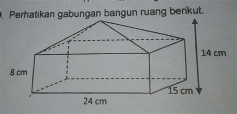 Perhatikan Gabungan Bangun Ruang Berikut Volume Gabungan Bangun