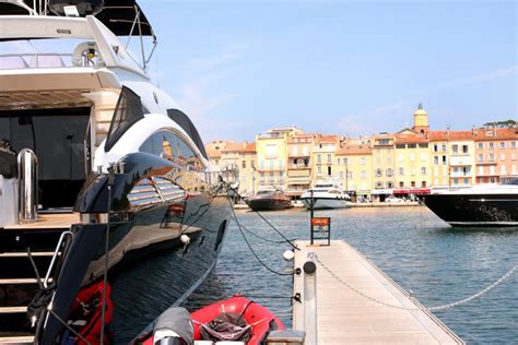 Saint Tropez Luxury Yacht French Riviera Editorial Photography Image Of Provencal Saint 55243627