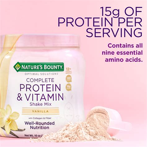 Natures Bounty Complete Protein And Vitamin Shake Mix With Collagen