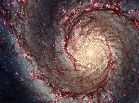 Hubble Image Of M51 The Whirlpool Galaxy See Original Flickr