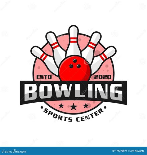 Bowling Sports Logo Design Stock Vector Illustration Of Games 174378871