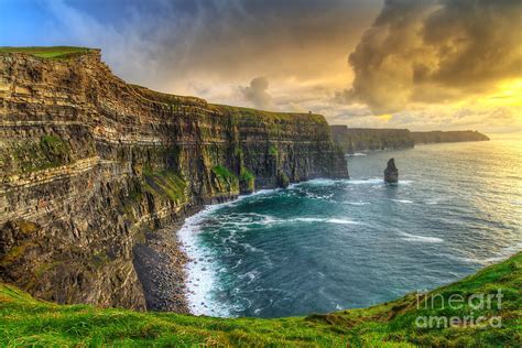 Cliffs Of Moher At Sunset Co Clare Photograph By Patryk Kosmider Fine