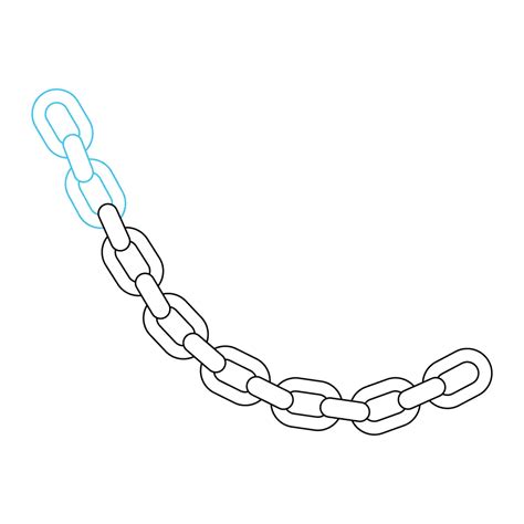 How To Draw A Chain Step By Step