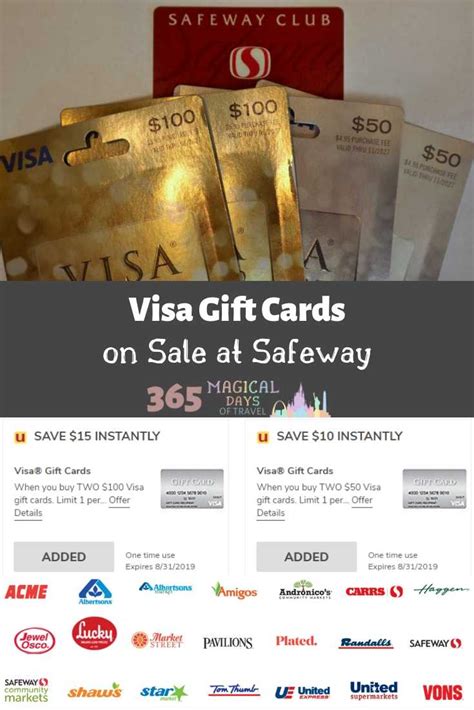 Maybe you would like to learn more about one of these? Visa Gift Cards on Sale at Safeway | Visa gift card, Gift card, Safeway