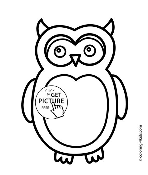 Owl Bird Coloring Page Nature Coloring Page For Kids