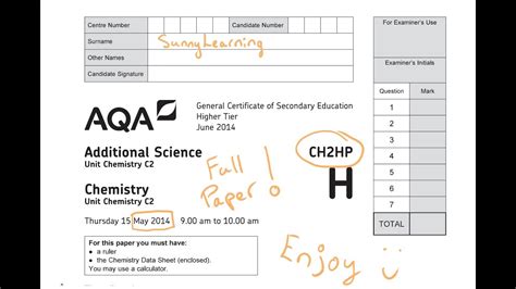 Science Aqa Past Papers Shefalitayal