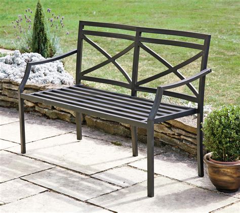White grace 2 seater metal garden bench lazy metal benches available from the garden4less uk in j o contemporary range. Provence Garden Bench | Metal garden benches, Garden ...