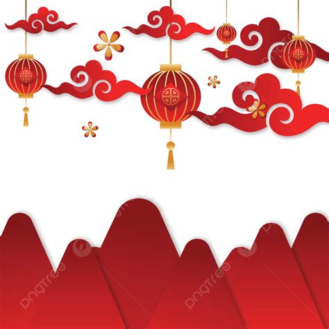 Chinese New Year Vector Hd Images Twibbon Realistic Imlek Happy New