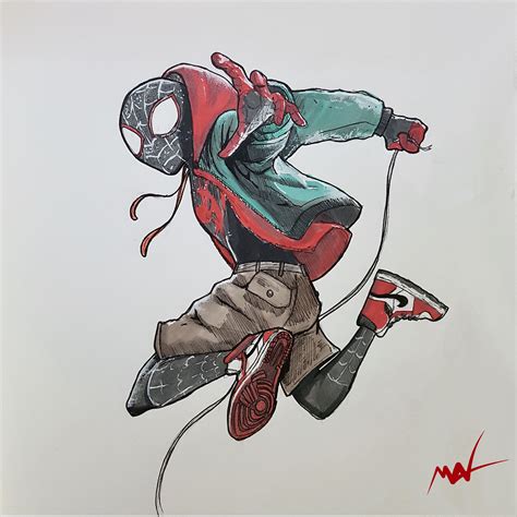 Miles Morales Spiderman Artwork