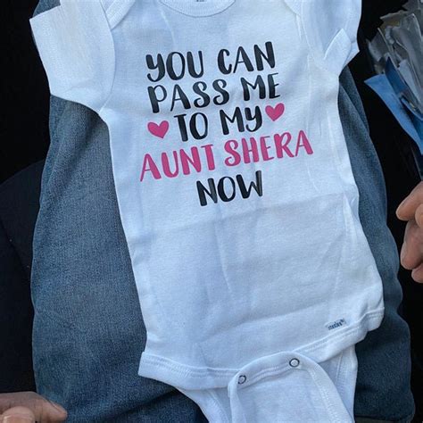 You Can Pass Me To My Aunt Now Baby Onesie® Reveal To Sister Etsy