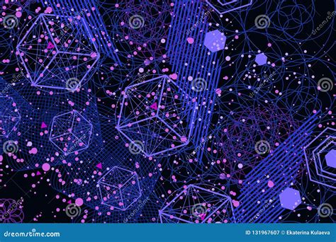 The Science And Mathematics Abstract Background Stock Vector