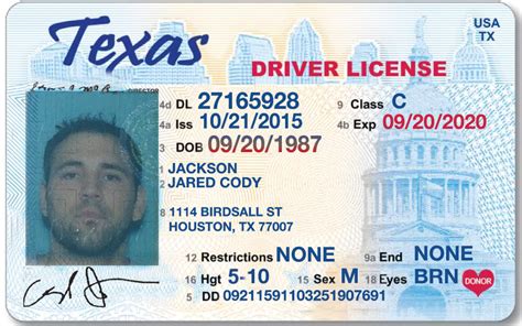 Texas Drivers License Template Photoshop