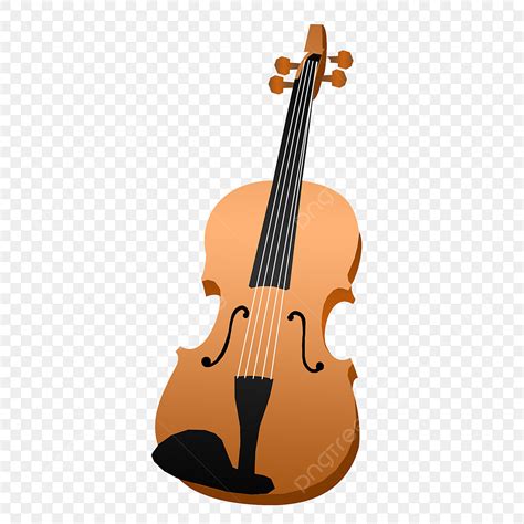 Instrumento Musical De Dibujos Animados Violín Pintado A Mano